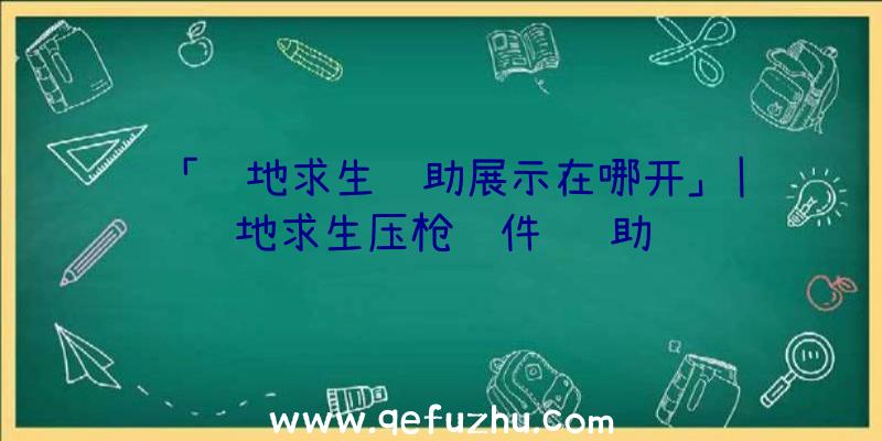 「绝地求生辅助展示在哪开」|绝地求生压枪软件